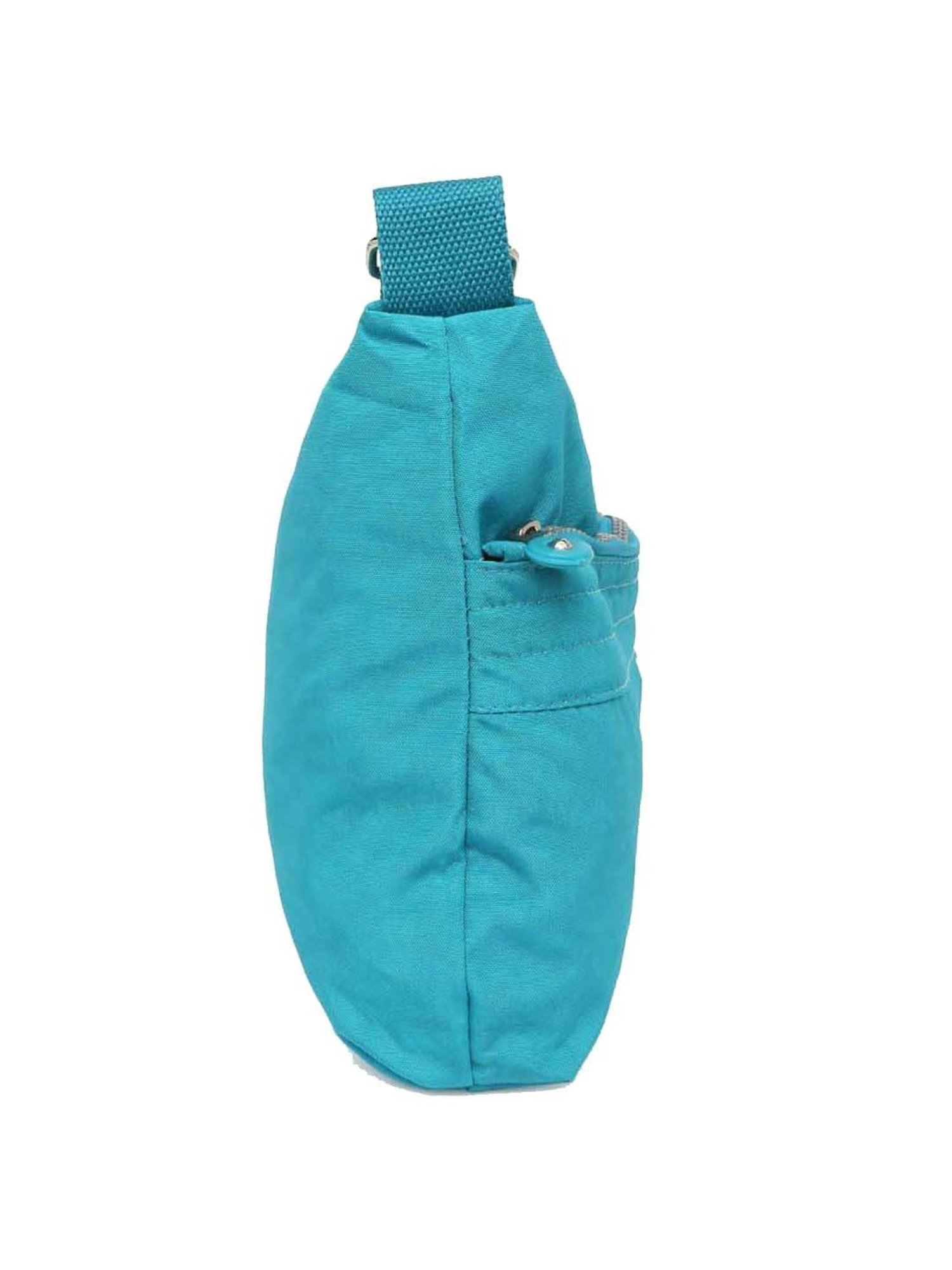 Baomi Blue Solid Medium Cross Body Bag