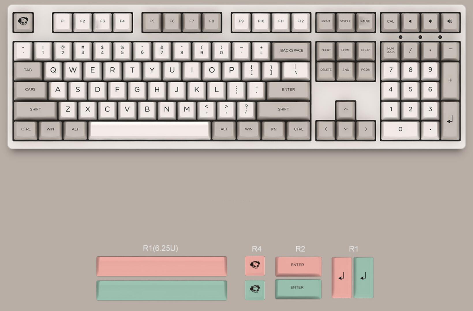 Akko 3108V2 Sailor Moon Gaming Mechanical Keyboard Pink Switch Double Shot Dye Sub PBT Keycaps NKRO Detachable USB Type-C Pink Cat Paw