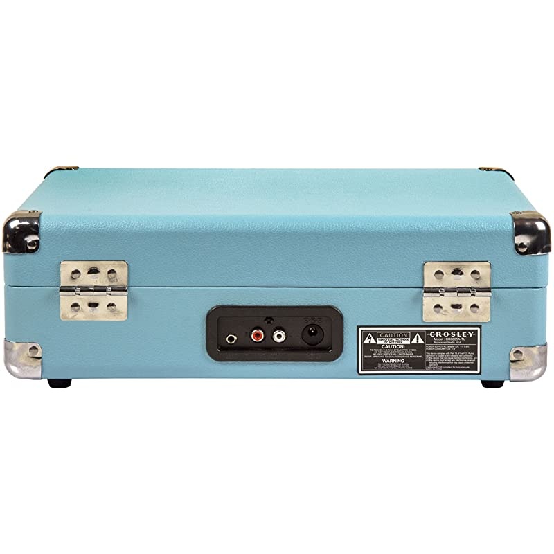 Cruiser Deluxe Vintage 3Speed Bluetooth Suitcase Turntable Turquoise
