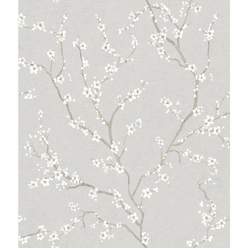 RoomMates Cherry Blossom Peel and Stick Wallpaper Neutral