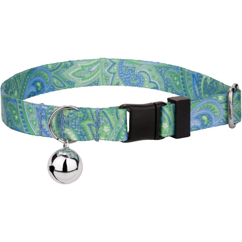 Country Brook Petz(R) Green Paisley Cat Collar