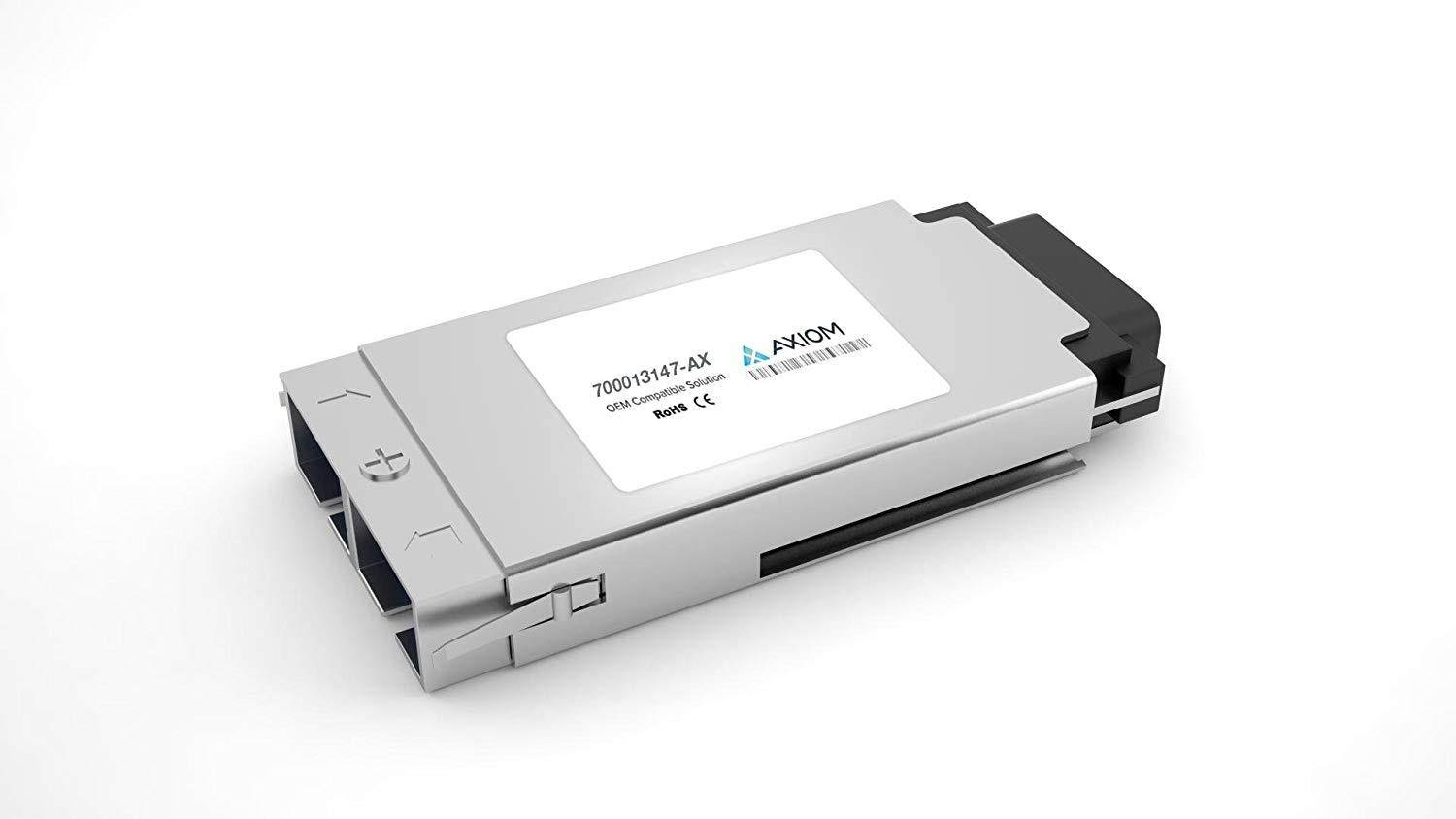 Axiom 700013147-AX GBIC transceiver module ( equivalent to: Avaya/Nortel 700013147 ) - Gigabit Ethernet - 1000Base-ZX - for Avaya X330G2-E, 80-Series M8004R-1000GB, M8008R-1000GB, X330 G2, L1, L2