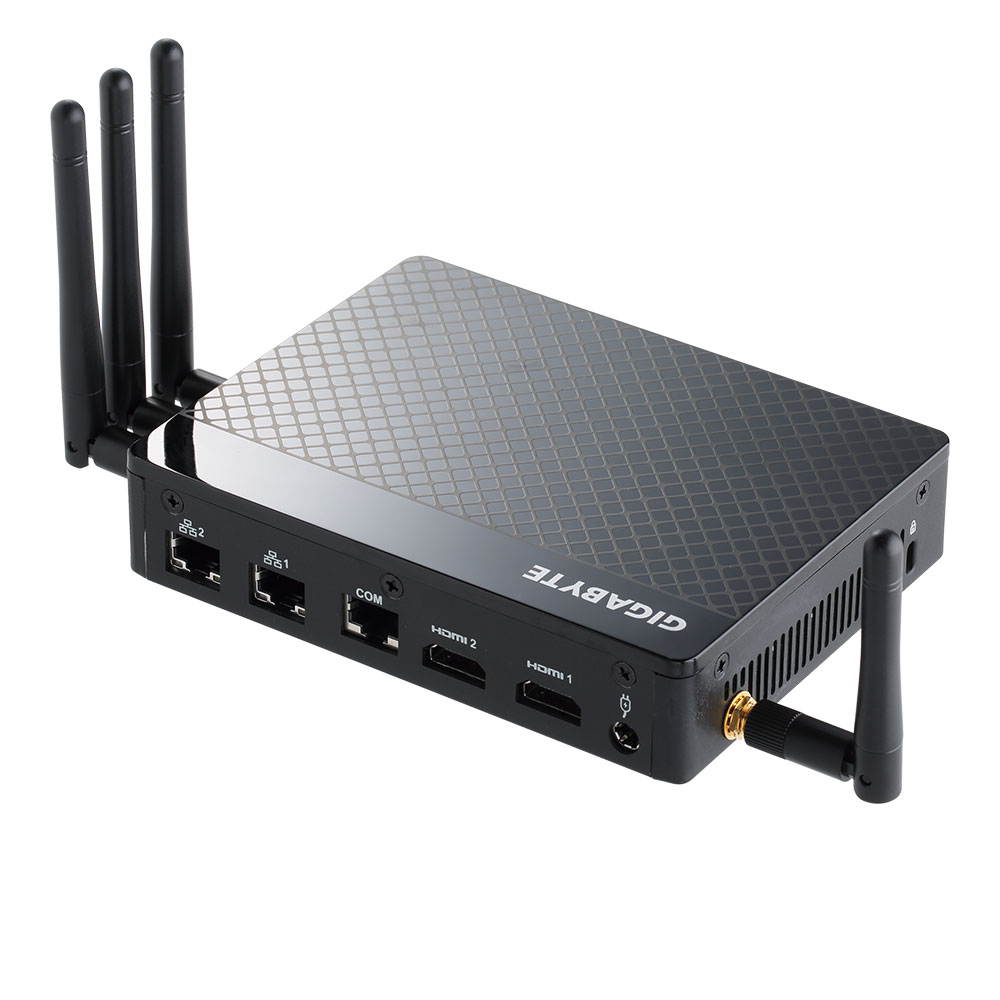 Gigabyte Intel Pentium N4200 Quad Core Fanless IoT Gateway Solution, Onboard 32GB eMMC Storage, 4GB DDR3L Memory