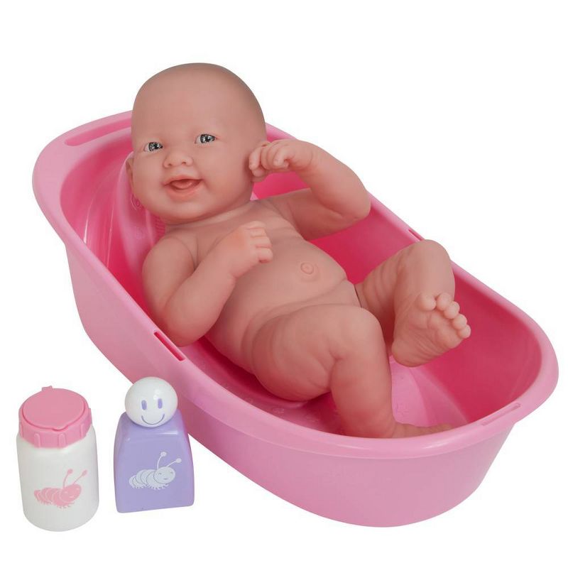 JC Toys La Newborn 14" Deluxe Bath Doll Set with Accessories