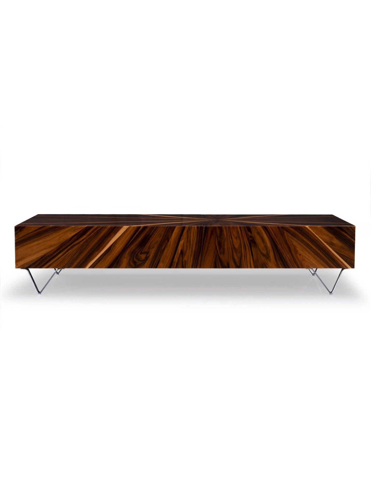 Durian Eriksen Brown Engineered Wood Veneer Center Table