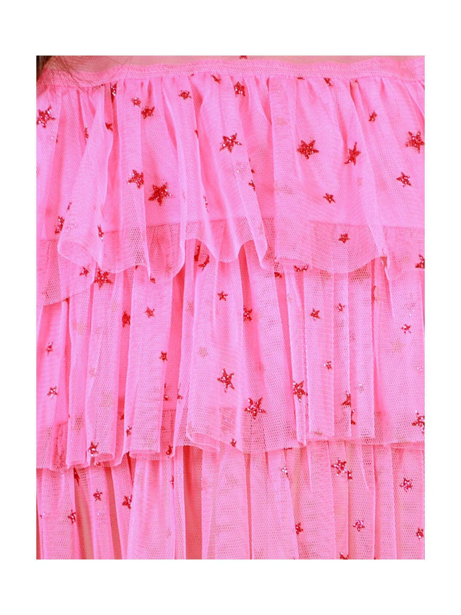 Lil Drama Kids Pink Embellished Top