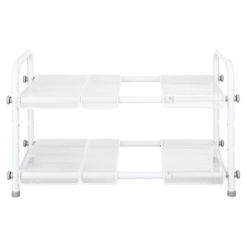 InterDesign Under Sink Organizer with Adjustable Shelf Silver