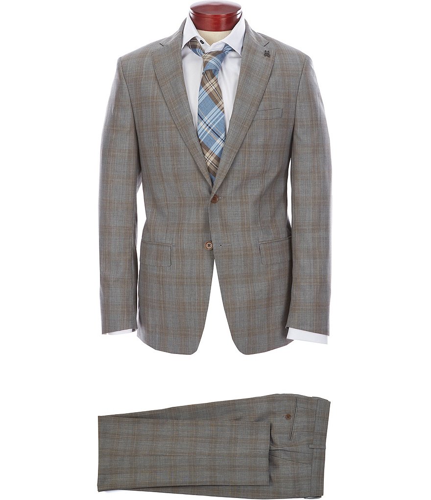 Cremieux Classic Fit Pleated Pant Solid Wool Suit