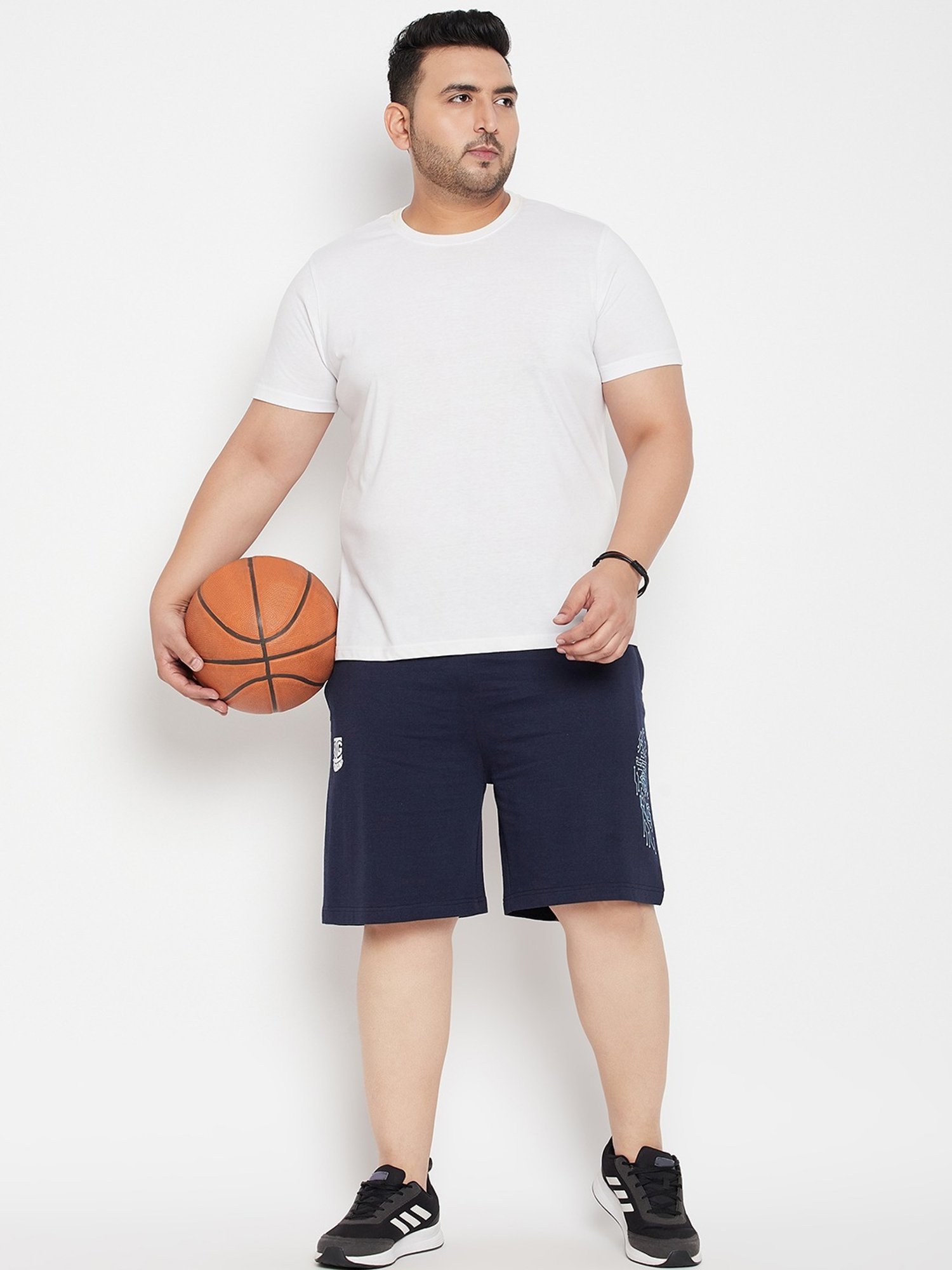 Bigbanana Navy Blue Regular Fit Printed Shorts