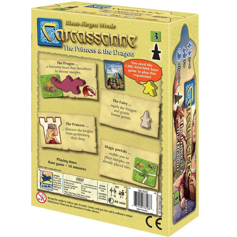 Z-Man Games Carcassone The Princess & The Dragon Expansion