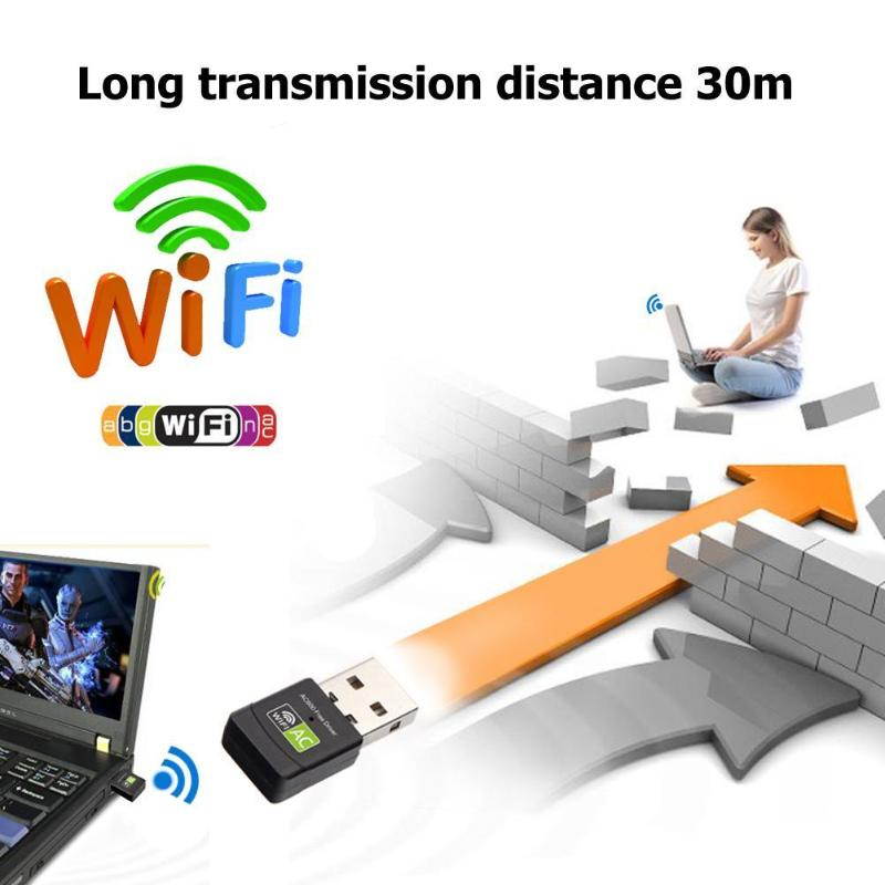 1 pcs Dual Band 600Mbps 5G 2.4G USB Wireless WiFi Antenna Dongle Wireless LAN Adapter 802.11ac Network Lan Card