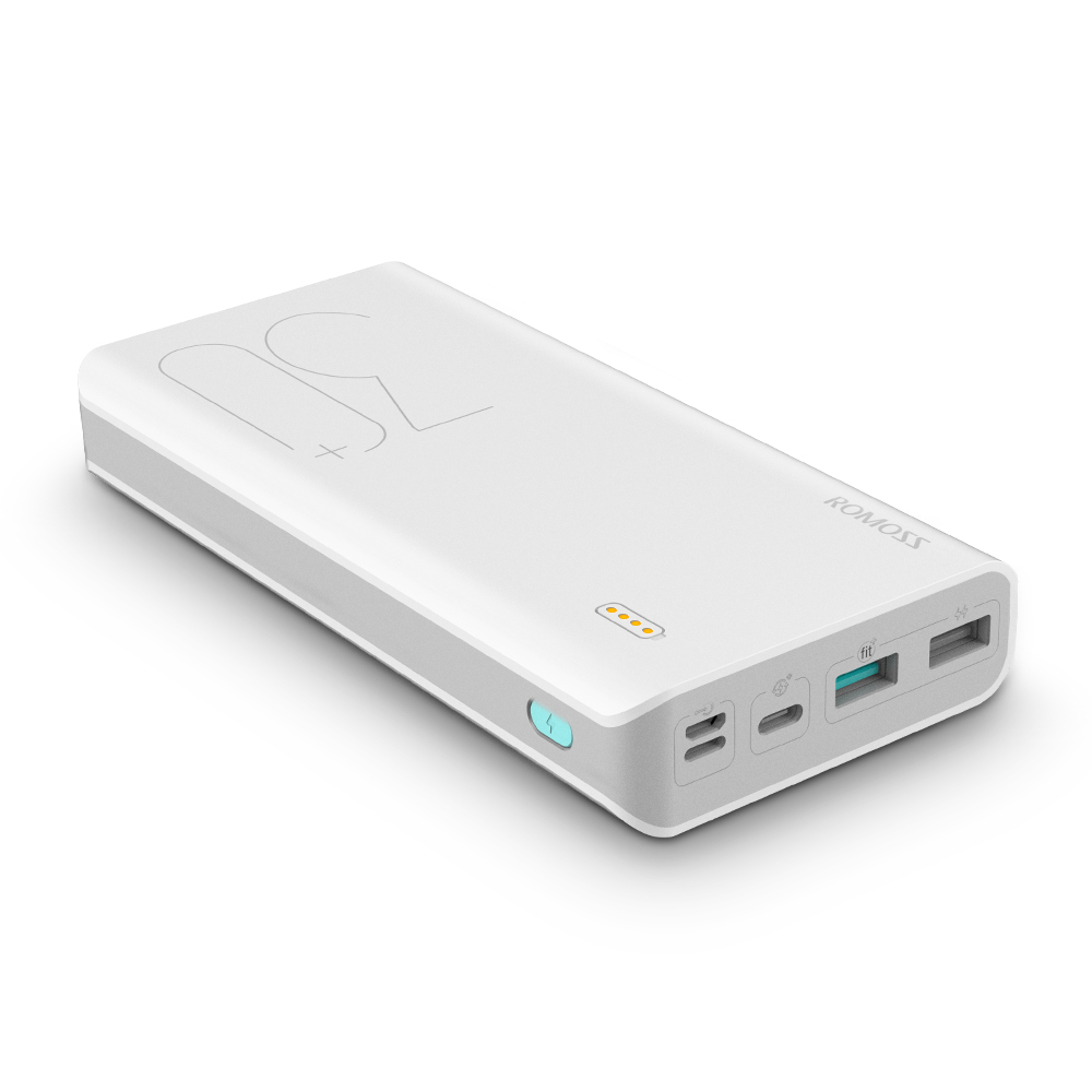 ROMOSS 30000mAh Power Bank Sense 8+, 18W PD USB C Portable Charger with 3 Outputs & 3 Inputs External Battery Pack Cell Phone Charger Battery Compatible with iPhone 11, Xs Max, MacBook, iPad Pro