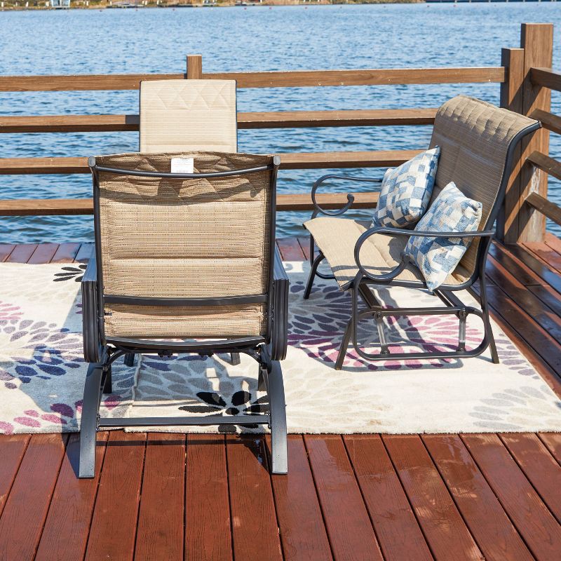 4pc Loveseat Glider Patio Seating Set - Patio Festival