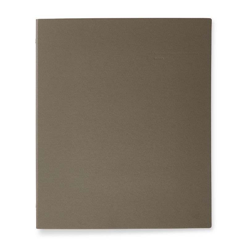 1" 200 sheet Round Ring Binder Chalk - Good Office Day