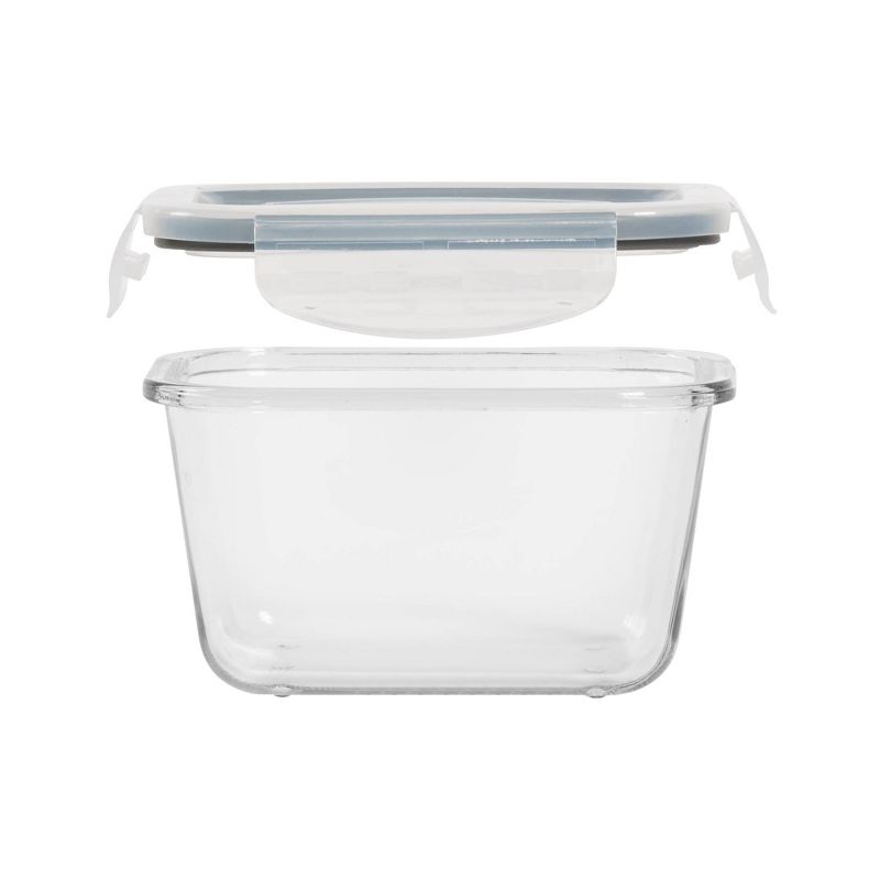 Mason Craft & More 15oz Set of 4 Rectangular Deep Food Storage Containers with Lids