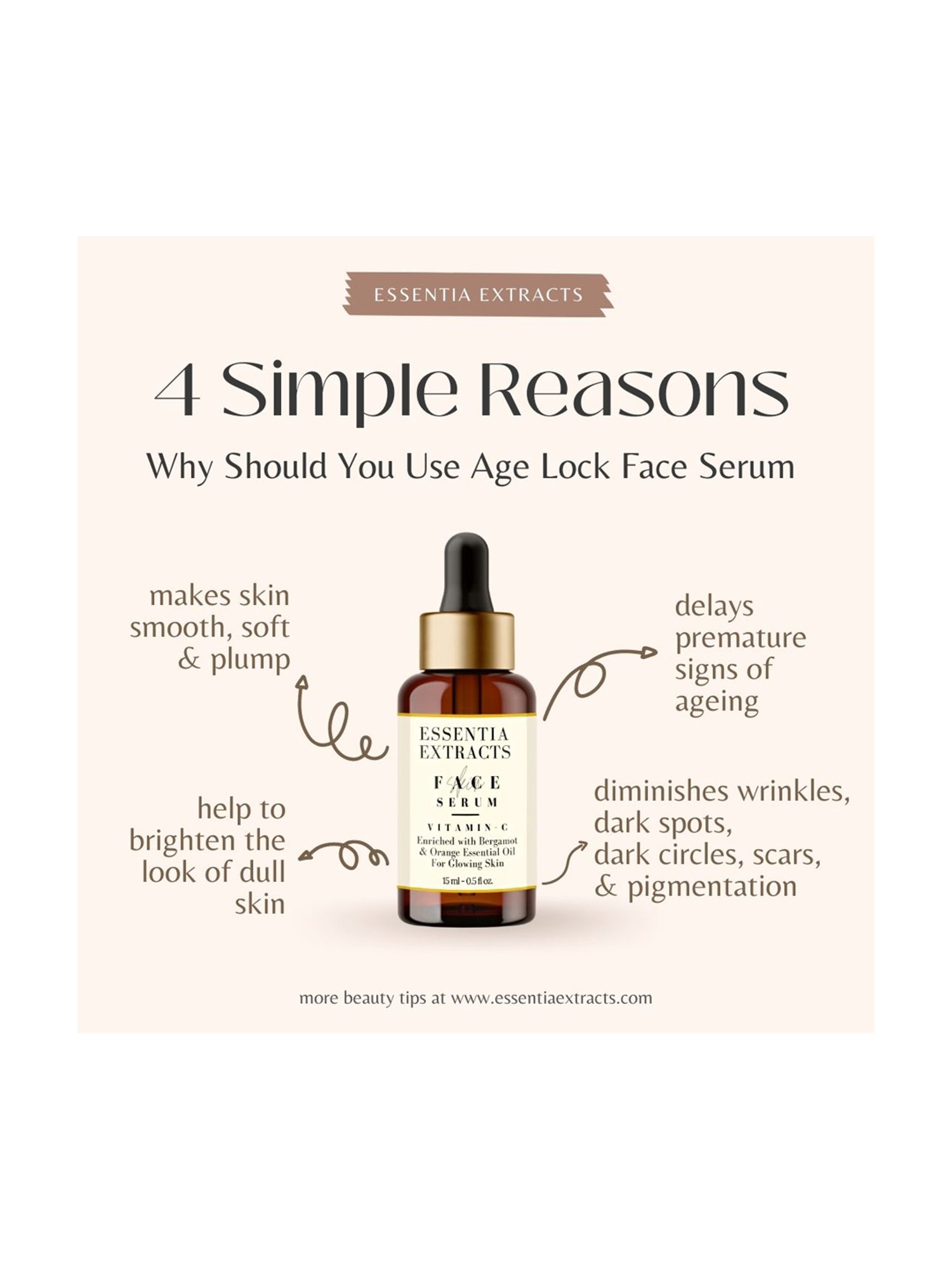 Essentia Extracts Age-Lock Face Serum (Pack of 2) - 30 ml