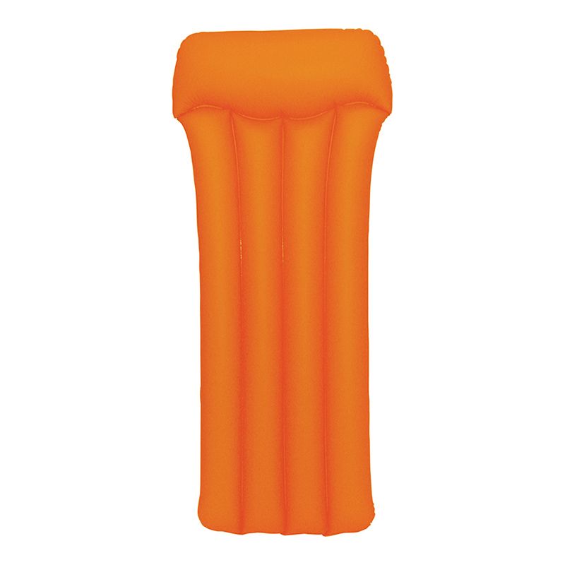 75" Neon Frost Inflatable Water 1-Person Swimming Pool Mattress Raft - Orange