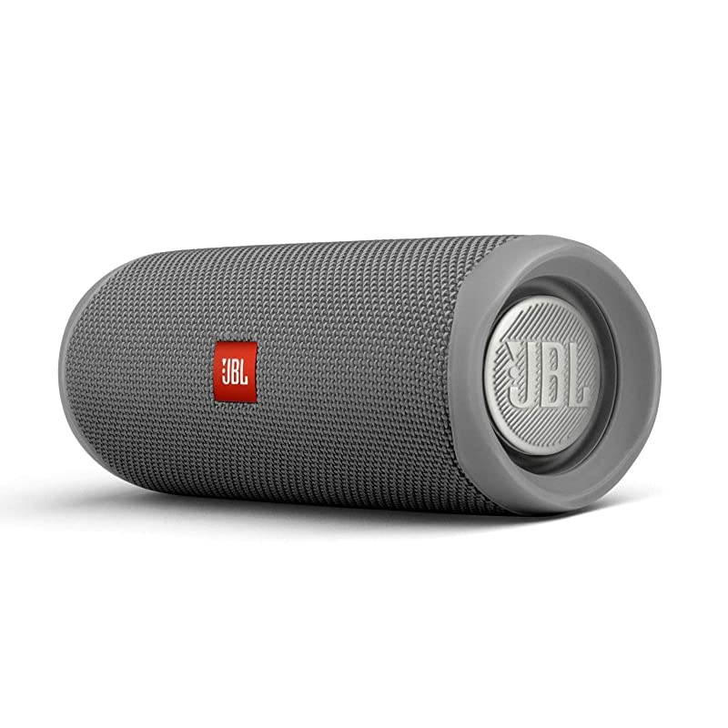 Flip 5 Waterproof Portable Wireless Bluetooth Speaker Bundle with divvi Protective Hardshell Case Gray