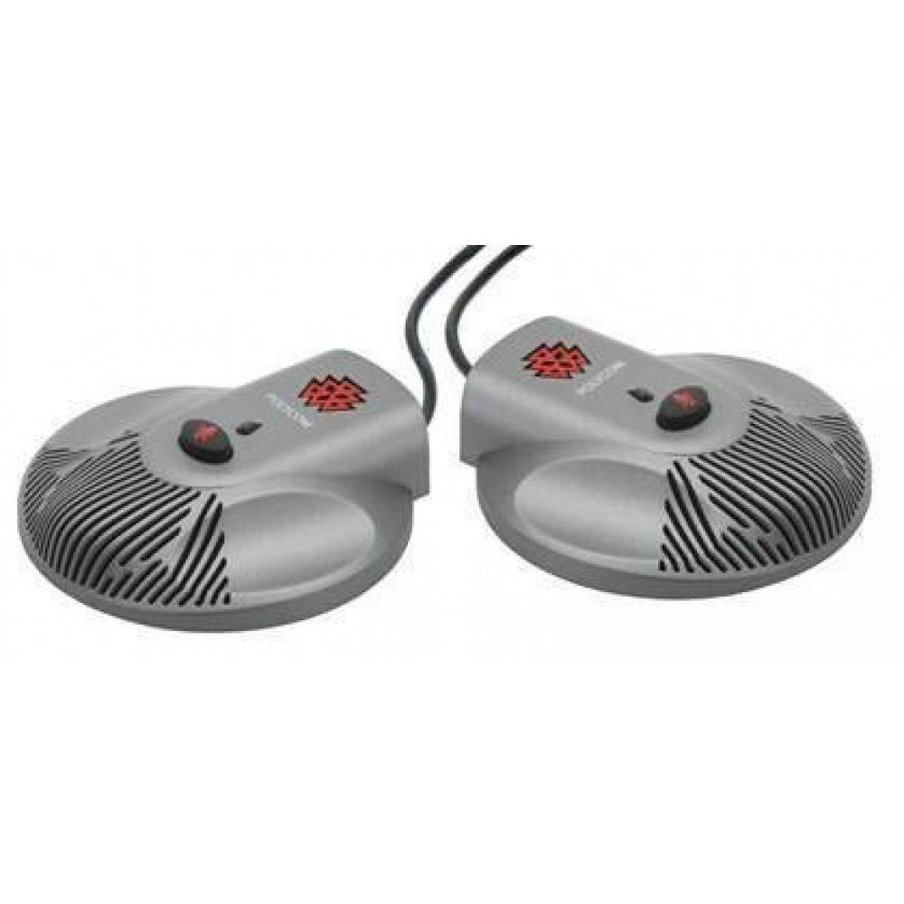 Polycom 2200-19000-001 w/ EX Mics SoundStation Duo Dual Mode Conference Phone