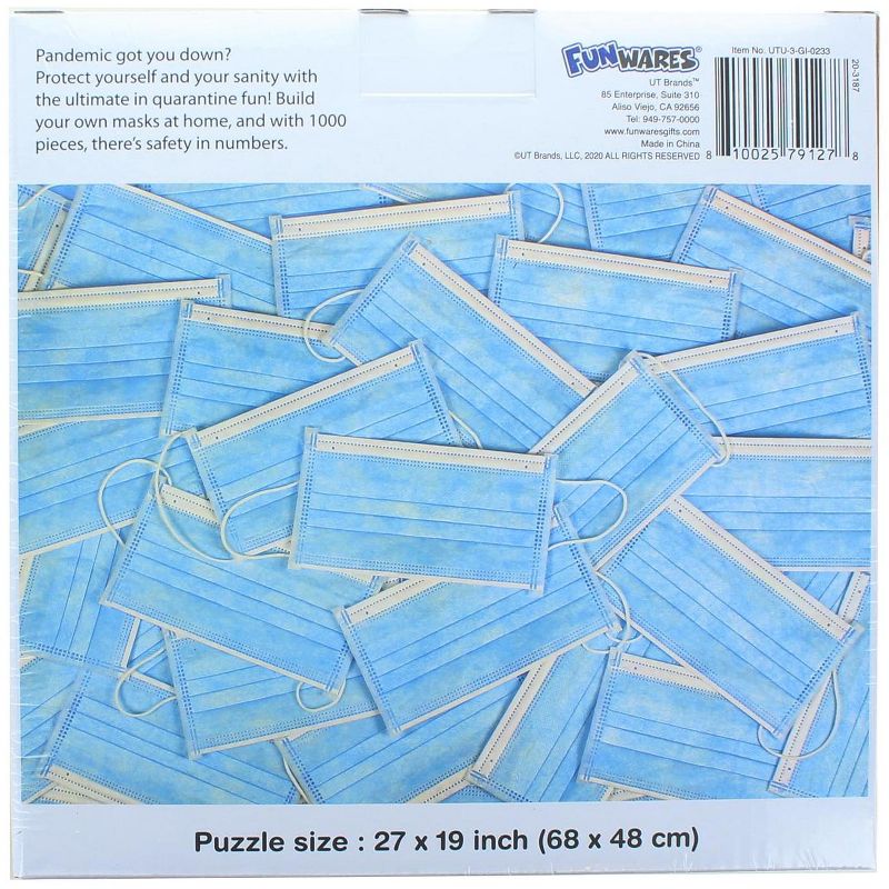 UT Brands Buncha Masks Puzzle 1000 Piece Jigsaw Puzzle