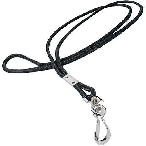 GBC BadgeMates Round Lanyard with Swivel Hook, Black, 12 per Pack (3748013A)