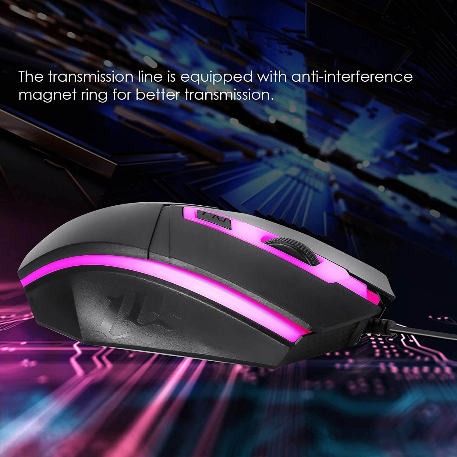 SOONHUA RGB Gaming Keyboard and Mouse Combo,104 Keys Backlit Computer Keyboard with Gaming Ergonomic Keyboard Mouse, USB Wired Set for PC Gamer Laptop Work