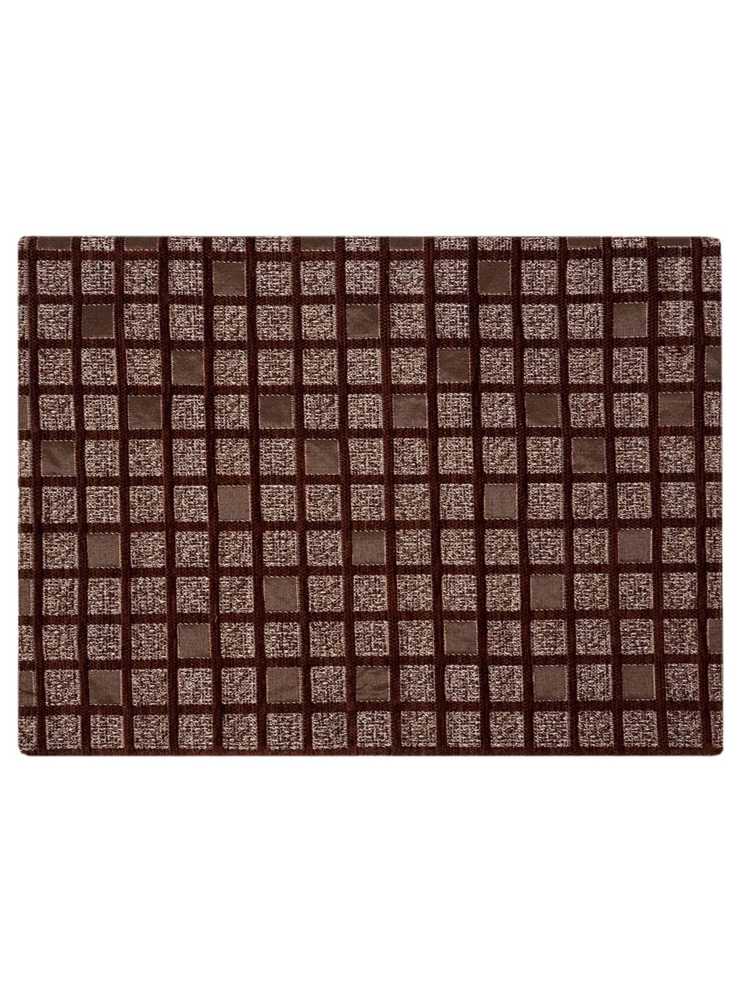Saral Home Brown Chenille Placemats - Set of 6
