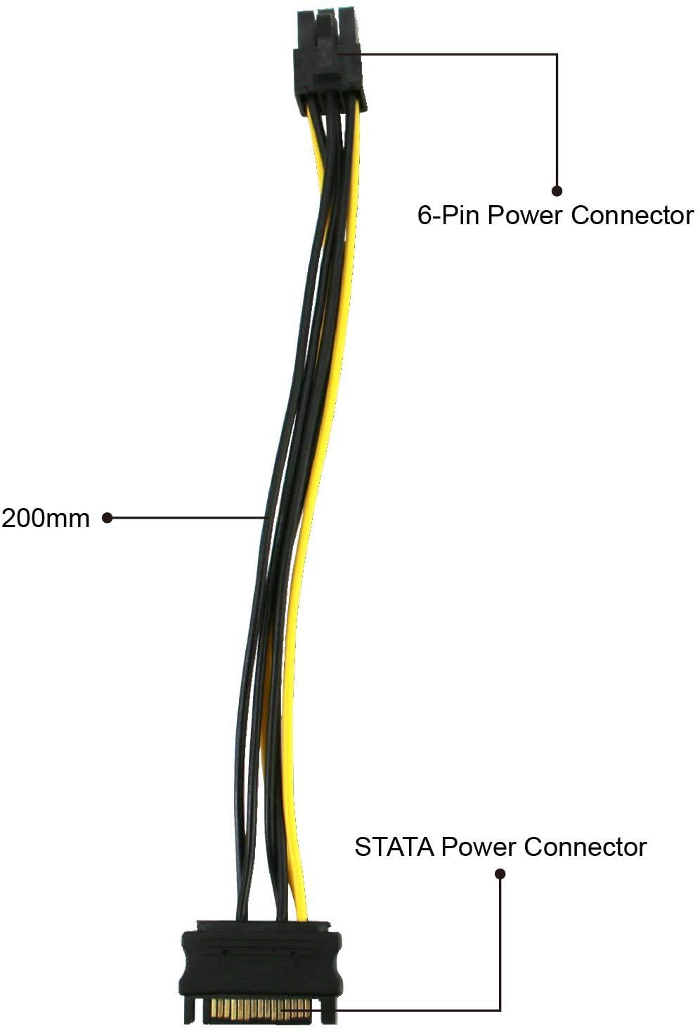 PCI-E Riser for Bitcoin Litecoin ETH Coin Mining 6 PIN Powered PCIE Extension Cable GPU Riser Ethereum Mining ETH GPU Extension Cable PCIEX1 to PCIE X16 Extender V006C GPU Riser(6 PCS)