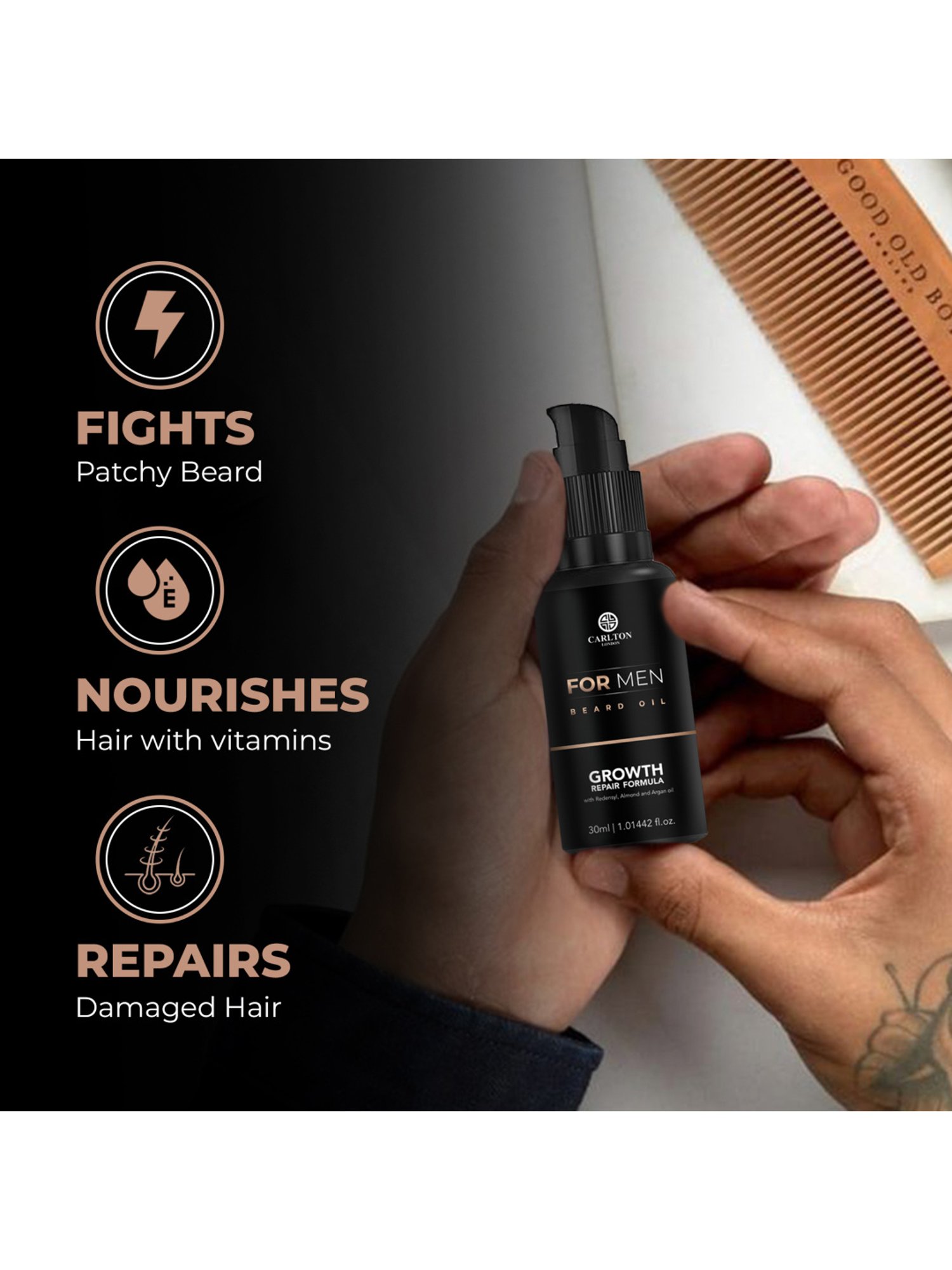 Carlton London Men Beard Oil - 30 ml