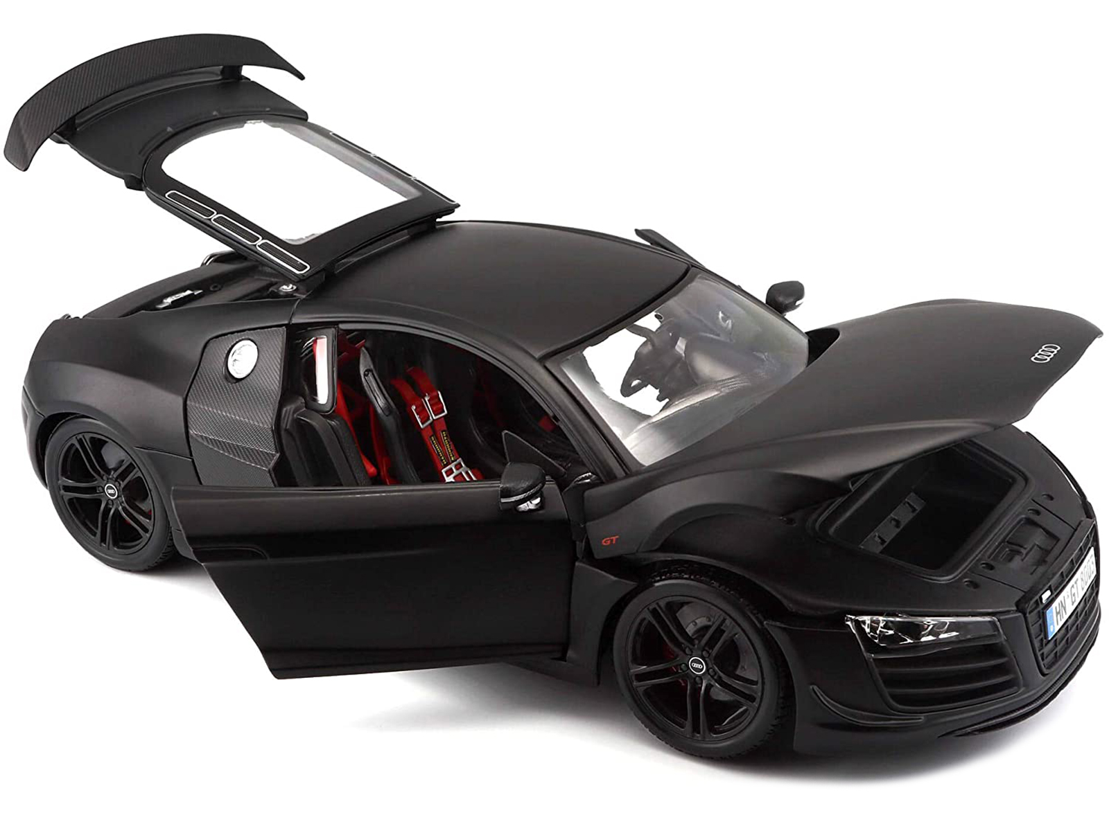 2022 Audi RS 3 Sedan Performance Edition Nargo Gray with Sunroof 1/18 Model Car by GT Spirit