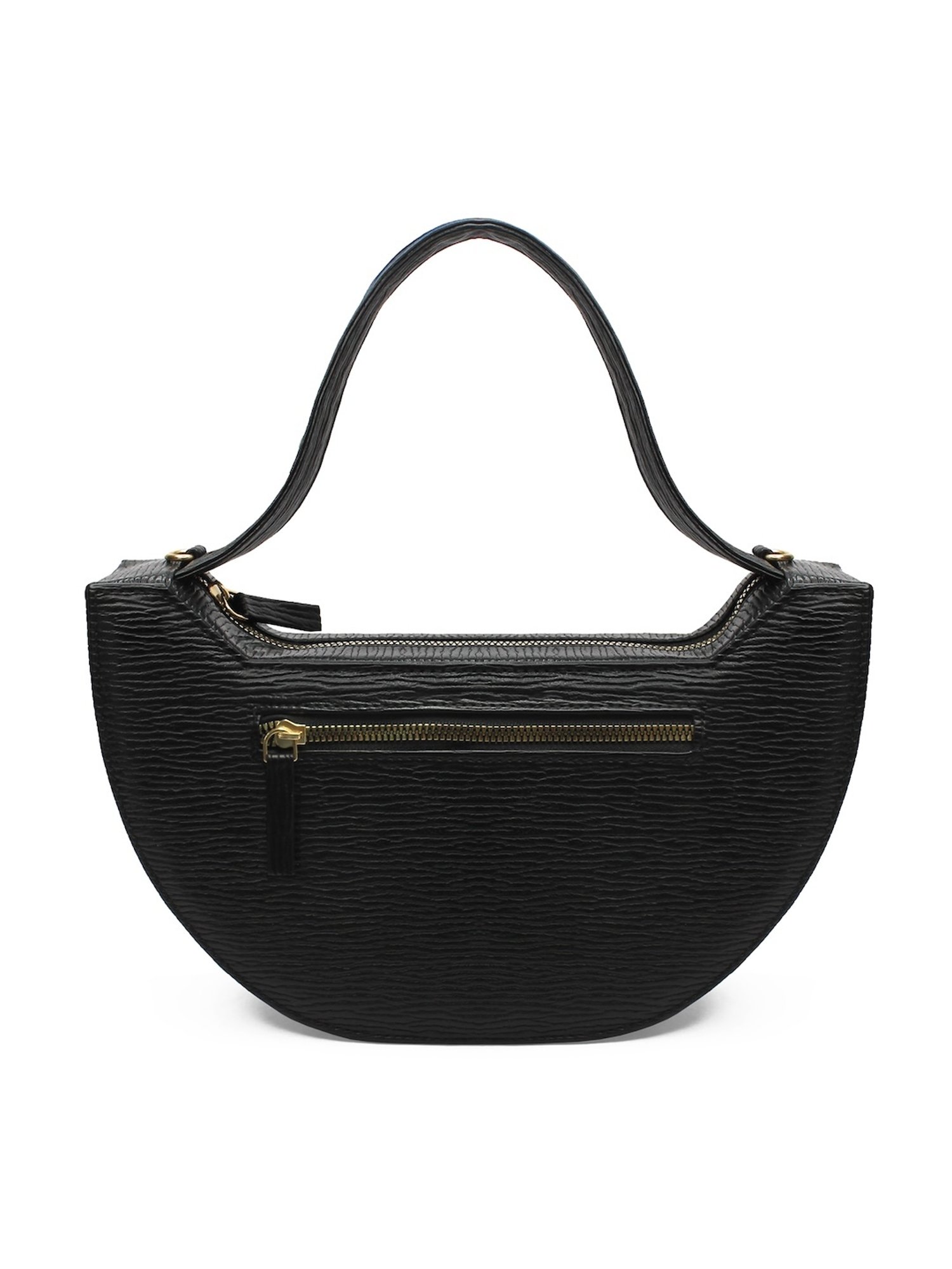 Modern Myth Black Textured Medium Handbag