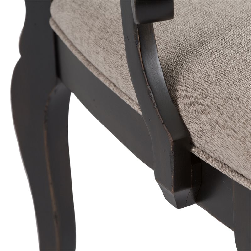 Splat Back Arm Chair in Black - Liberty Furniture