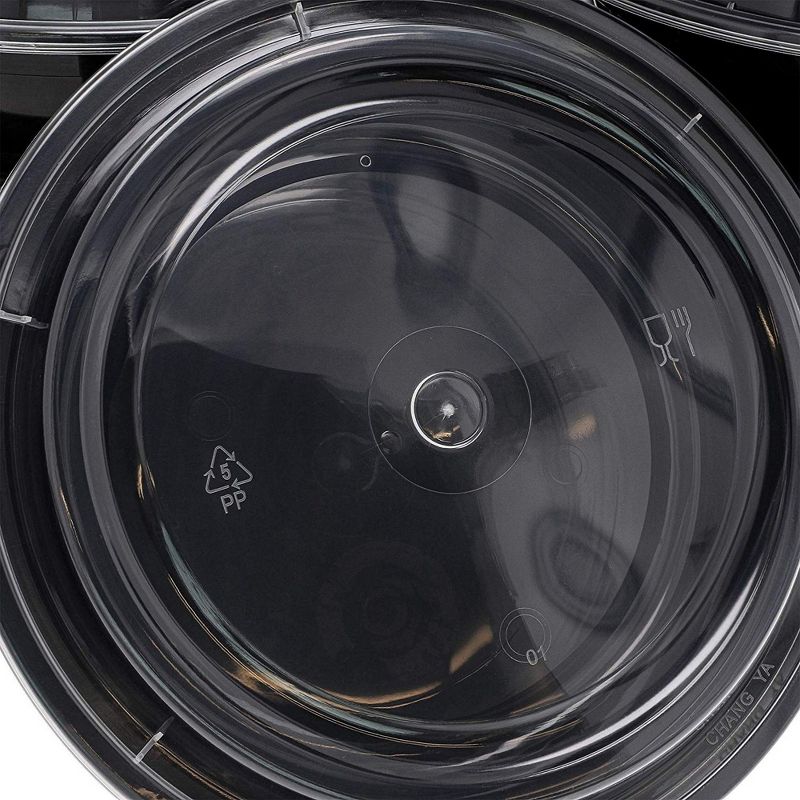 20-Pack Disposable Meal Prep Bento Lunch Box Containers Set 22 oz Microwave Safe