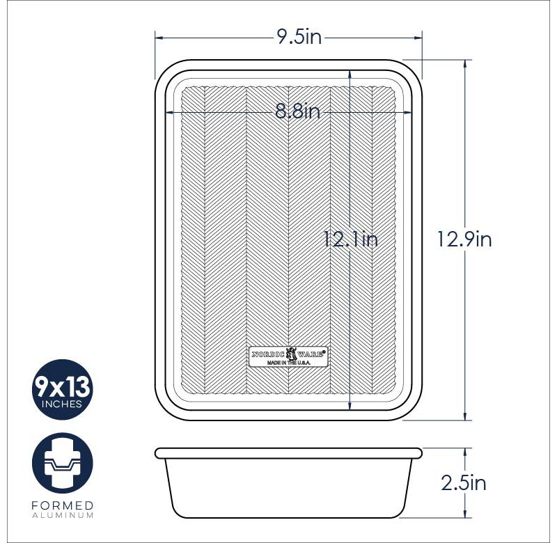 Nordic Ware Prism 9"x13" Rectangular Baking Pan