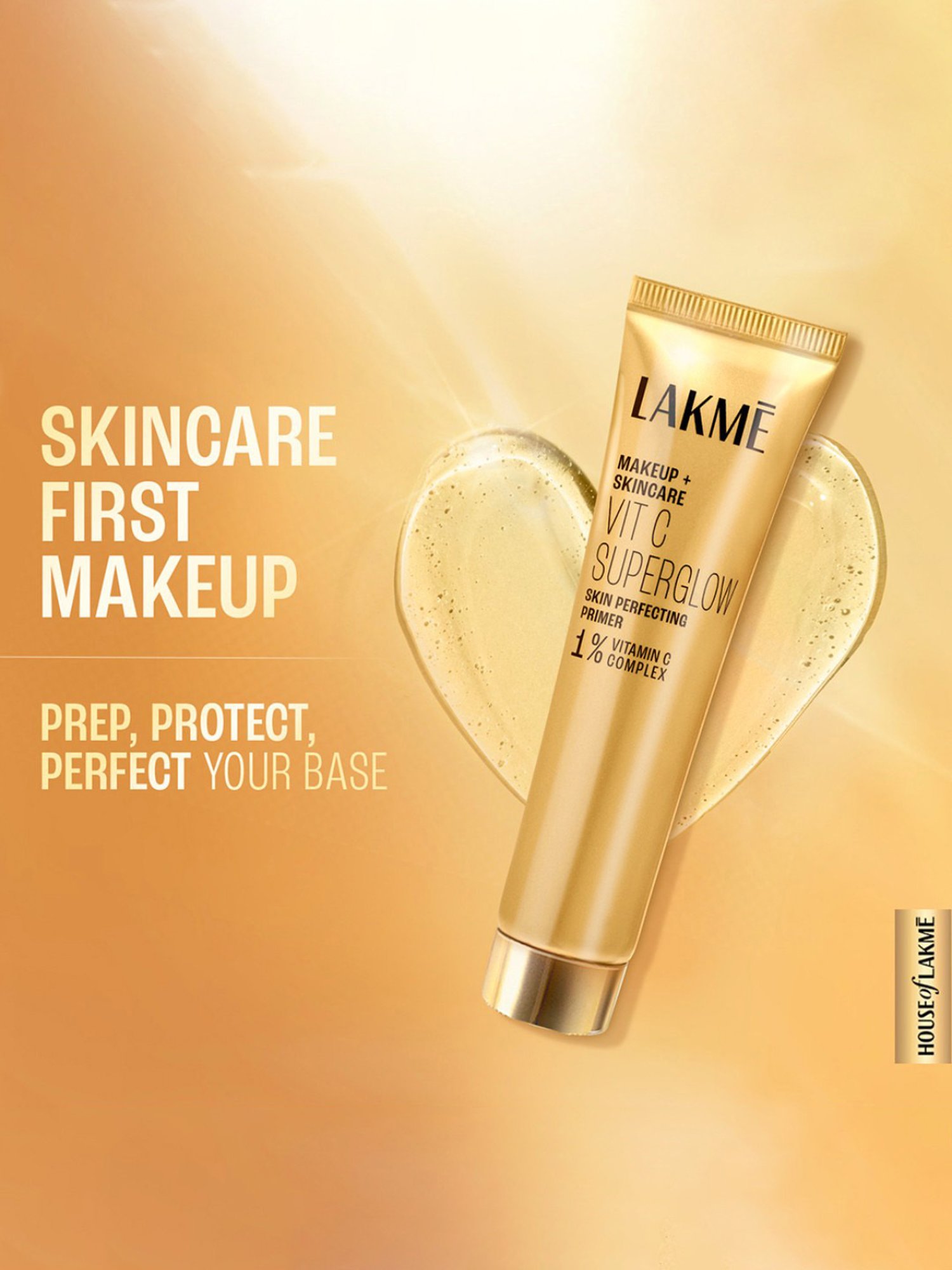 Lakme Makeup + Skincare Vit C Superglow Skin Perfecting Primer - 30 gm