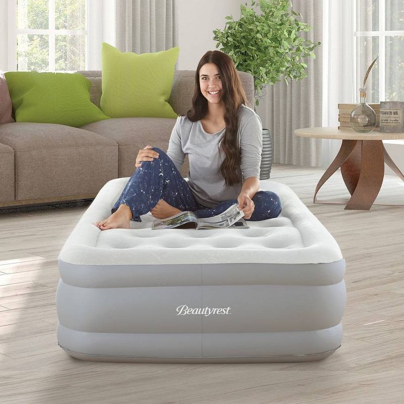 Beautyrest Skyrise 14" Air Mattress with Built-in Pump 1-Touch Comfort Control - Twin
