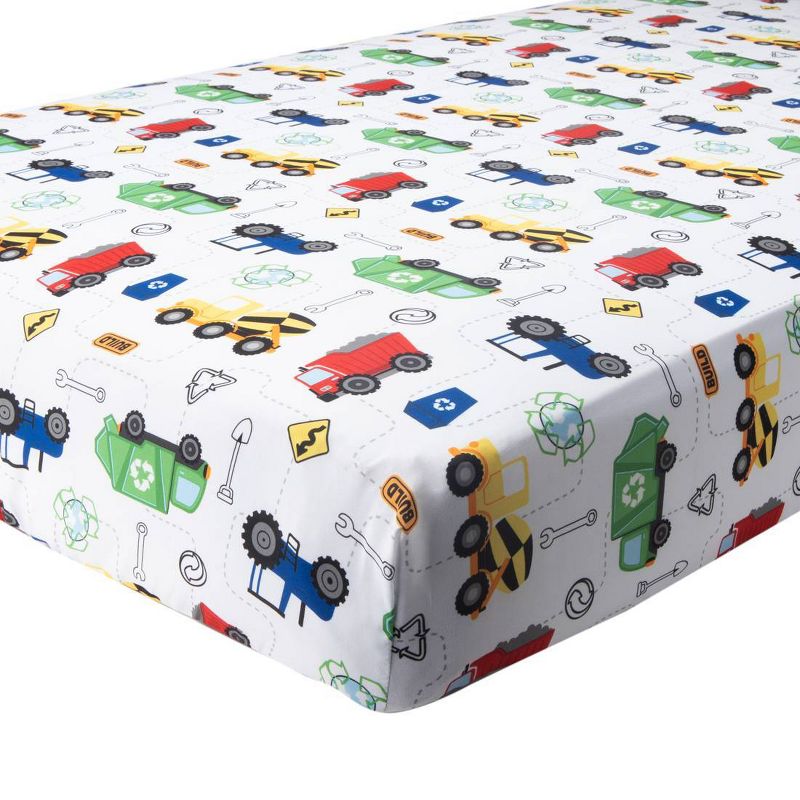 4pc Toddler Funhouse! Transportation Bedding Set