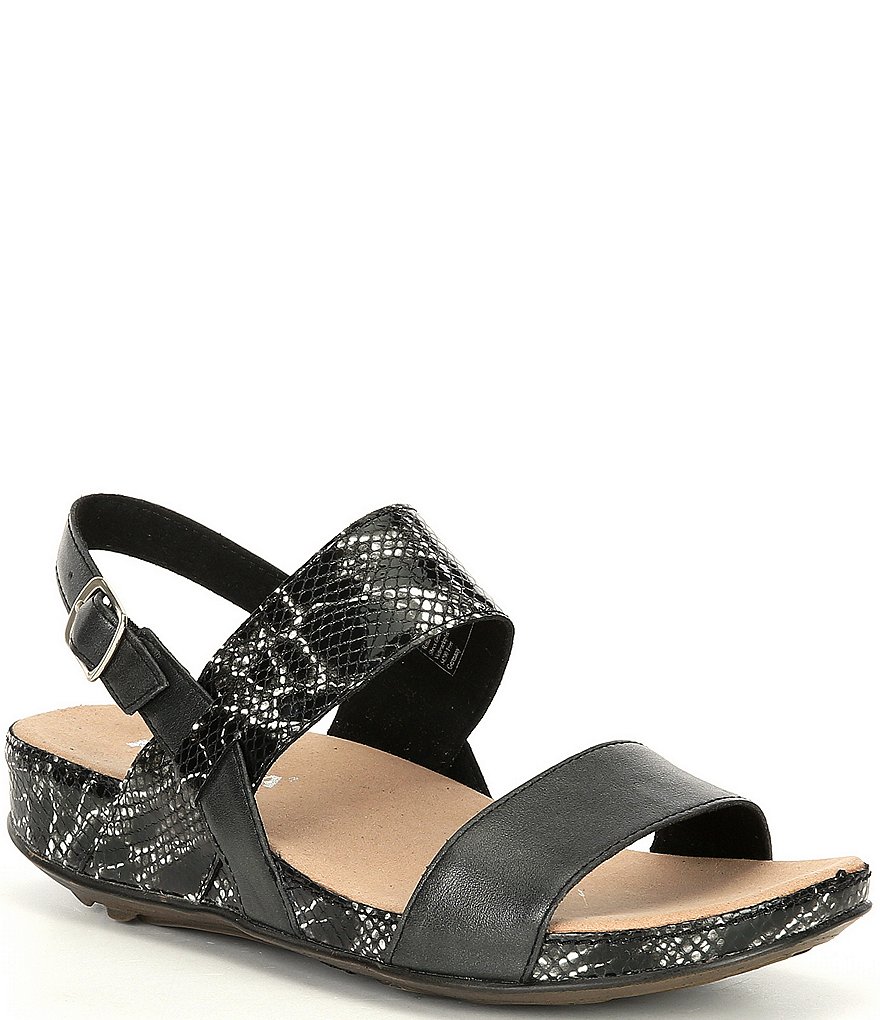 Romika Fidschi 67 Snake Print Wedge Sandals