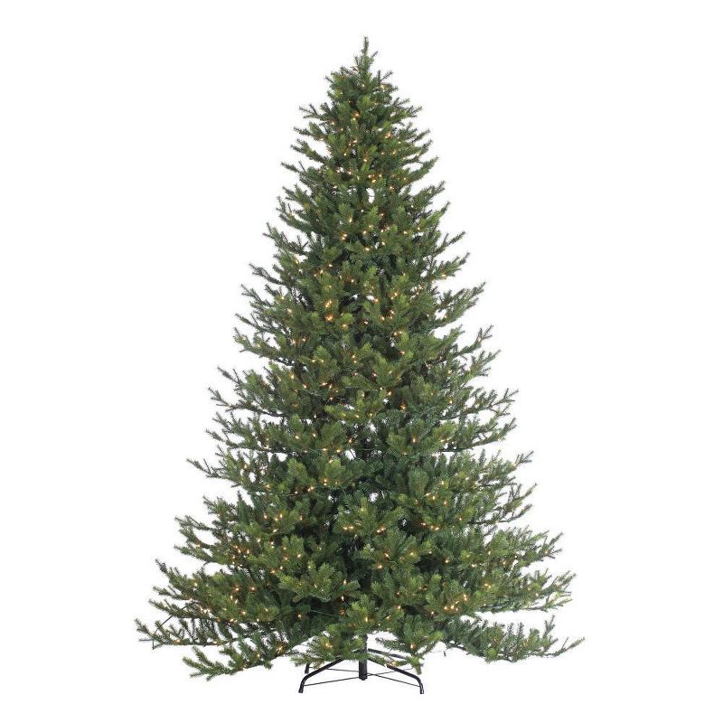 9ft Sterling Tree Company Full Natural Cut Rockford Pine with 1050 Clear Lights Artificial Christmas Tree