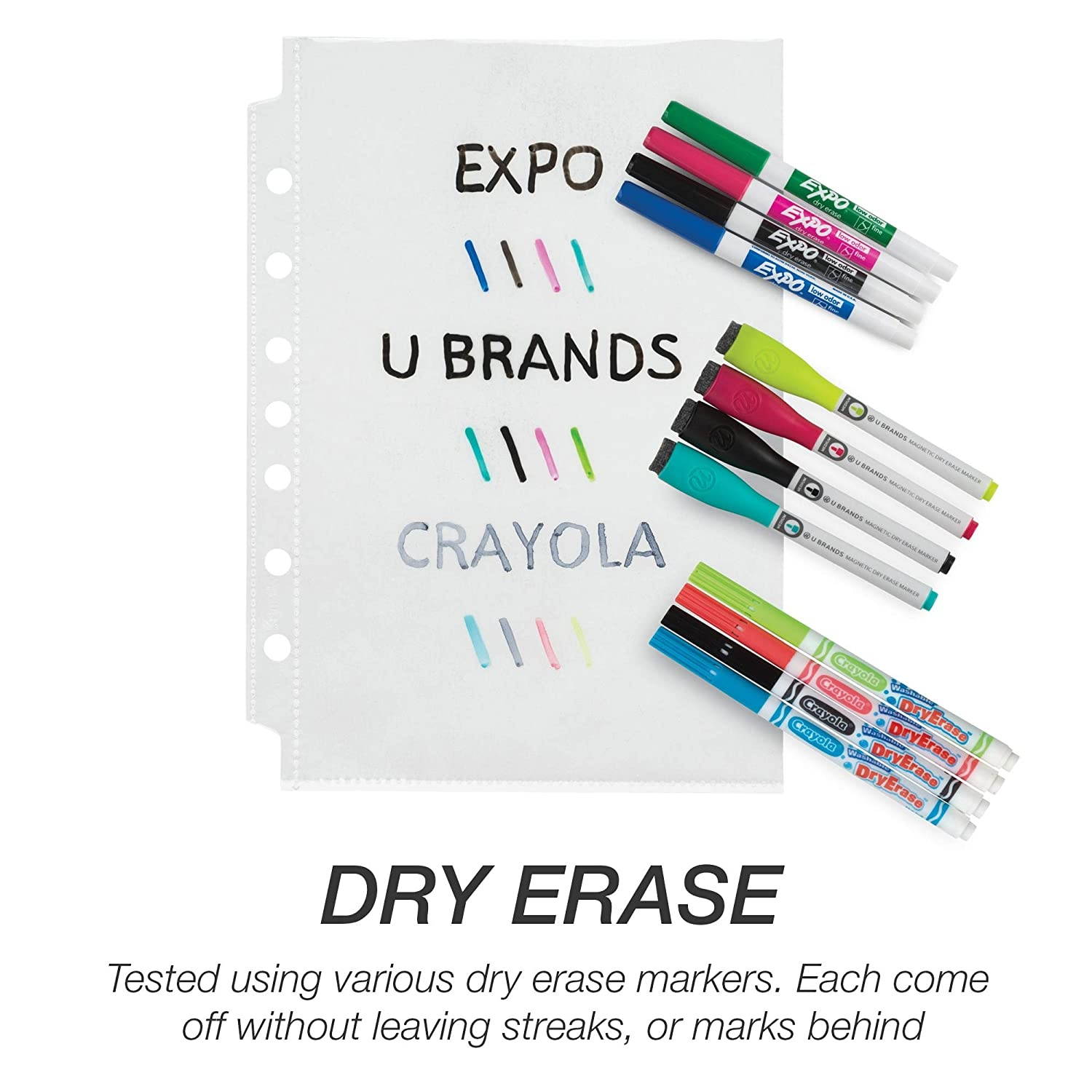 Samsill 100 Mini Clear Heavyweight Sheet Protectors, Top Loading 7 Hole 5.5 x 8.5 Inch Page Protectors for Mini Ring Binders, Archival Safe, Bulk 100 Pack