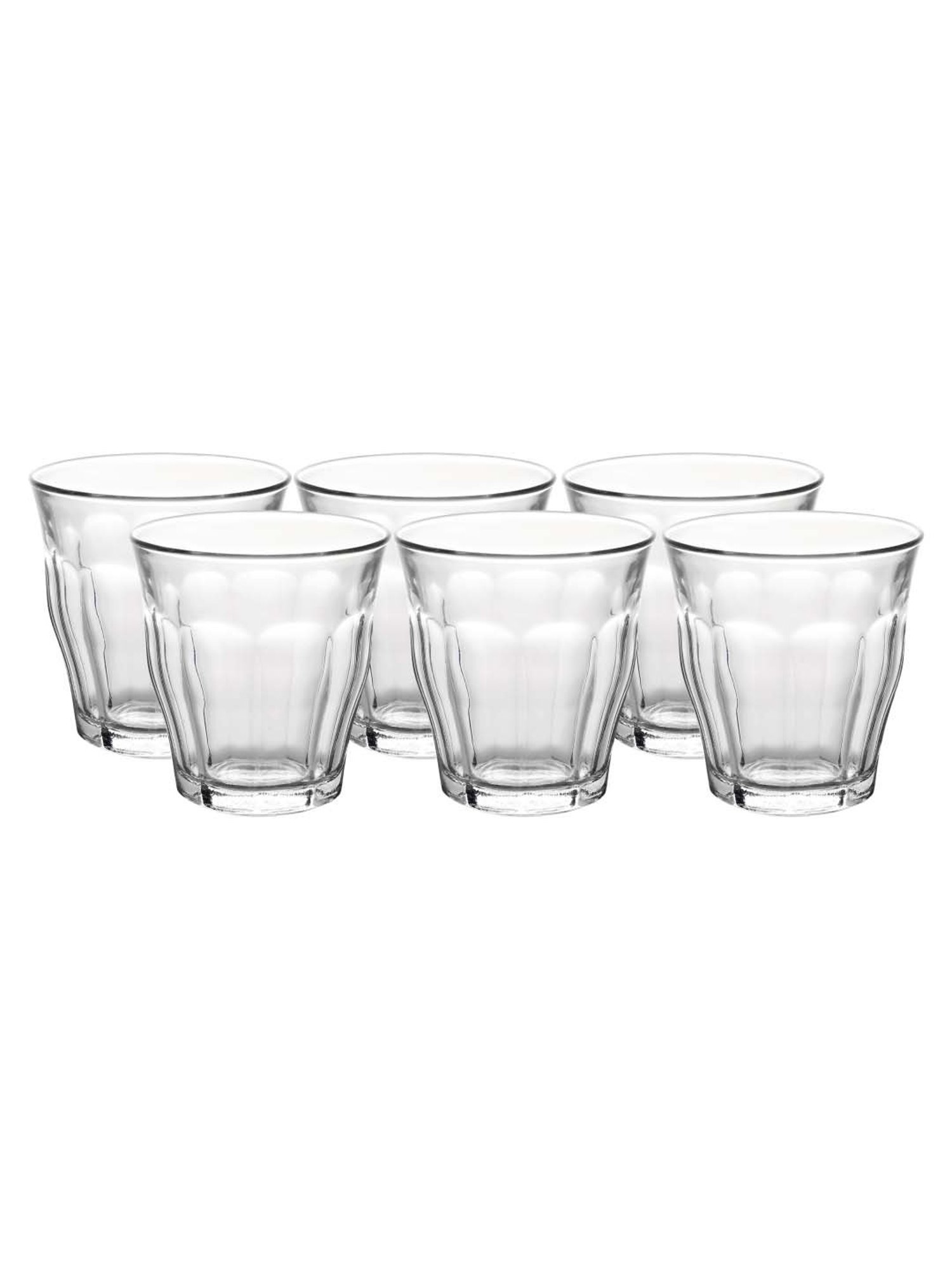 Duralex 'Picardie' Transparent Glass 19 cm Tumbler (0.13 L) - Set of 6