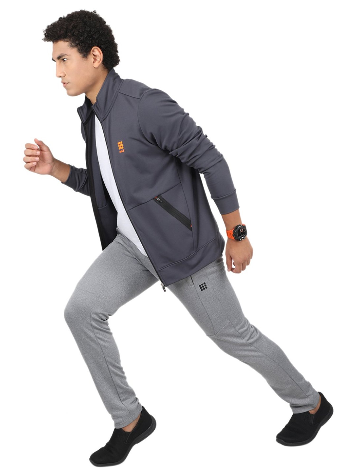 Forca Black Regular Fit Printed Sweatshirt