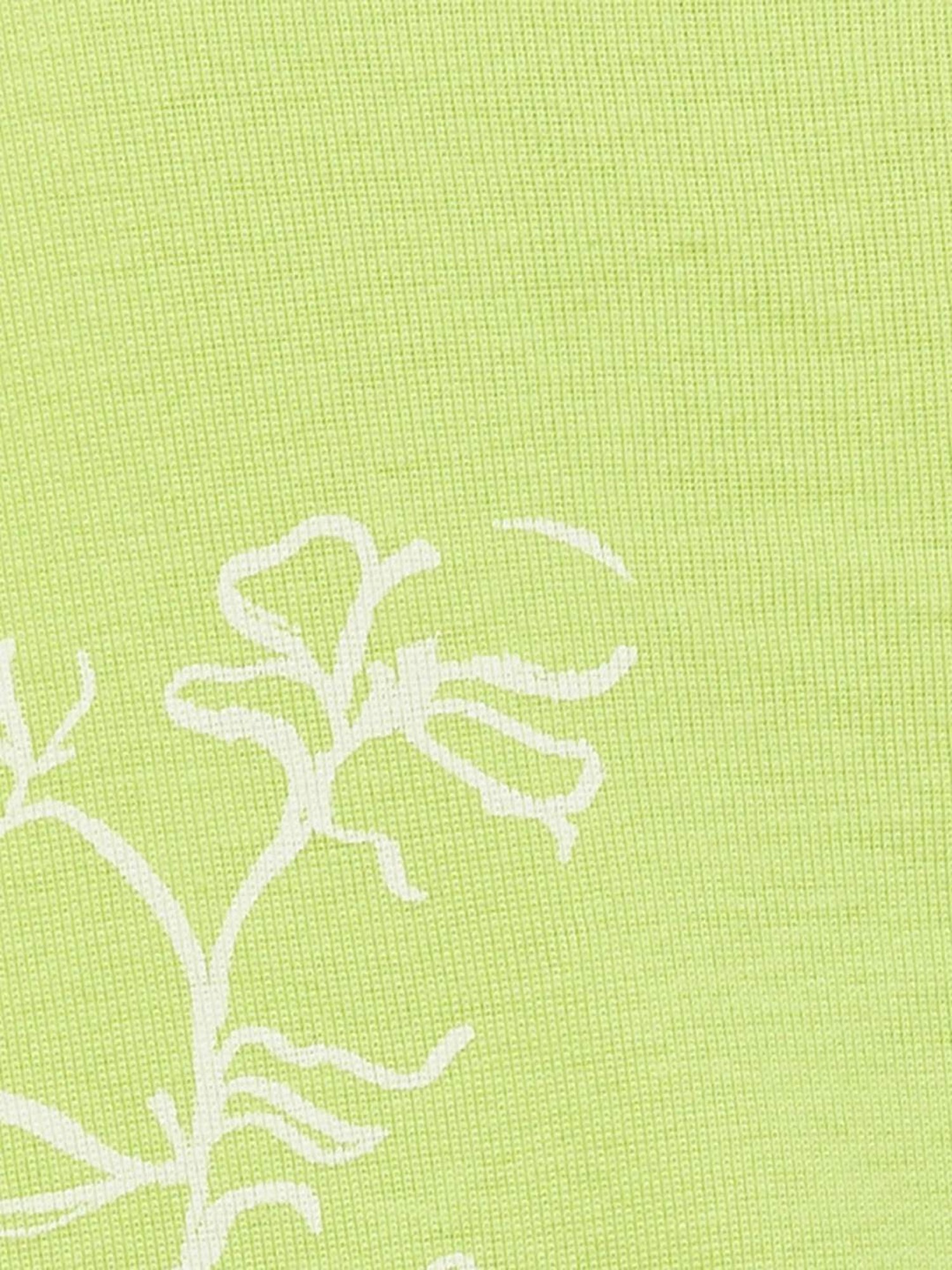 Colour Me by Melange Lime Green Cotton Printed Shift Dress