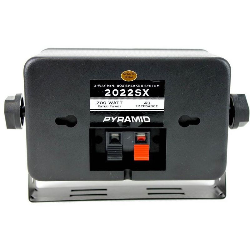 4) New PYRAMID 2022SX 3.25" 200w 3-Way Car Audio Mini Box Speakers System Inside