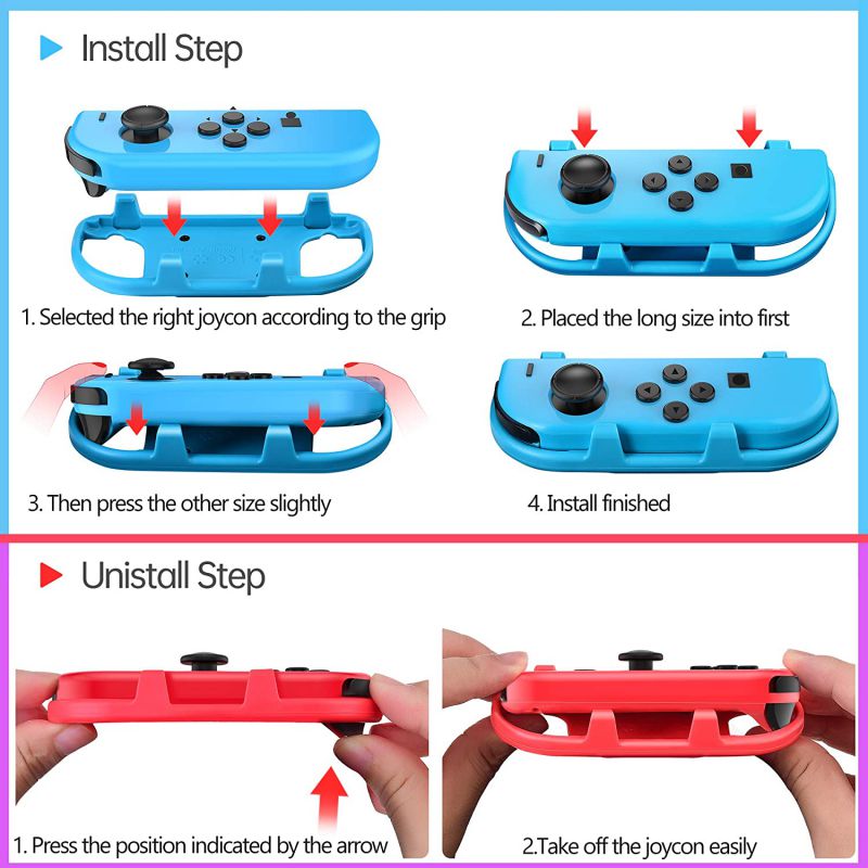Wristband is suitable for Just Dance 2021 2020 2019 switch, hands-free elastic wristband, suitable for Nintnedo Switch dance accessories, a pair of JoyCon grips (black), adult version