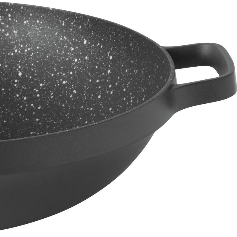 Victoria Cast Iron Wok with Stability Base 14" Black