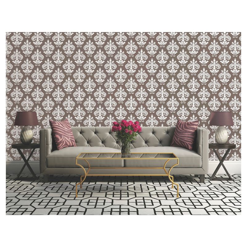 Tempaper Kids' Galaxy Self-Adhesive Removable Borders Wallpaper Out Of This World Black