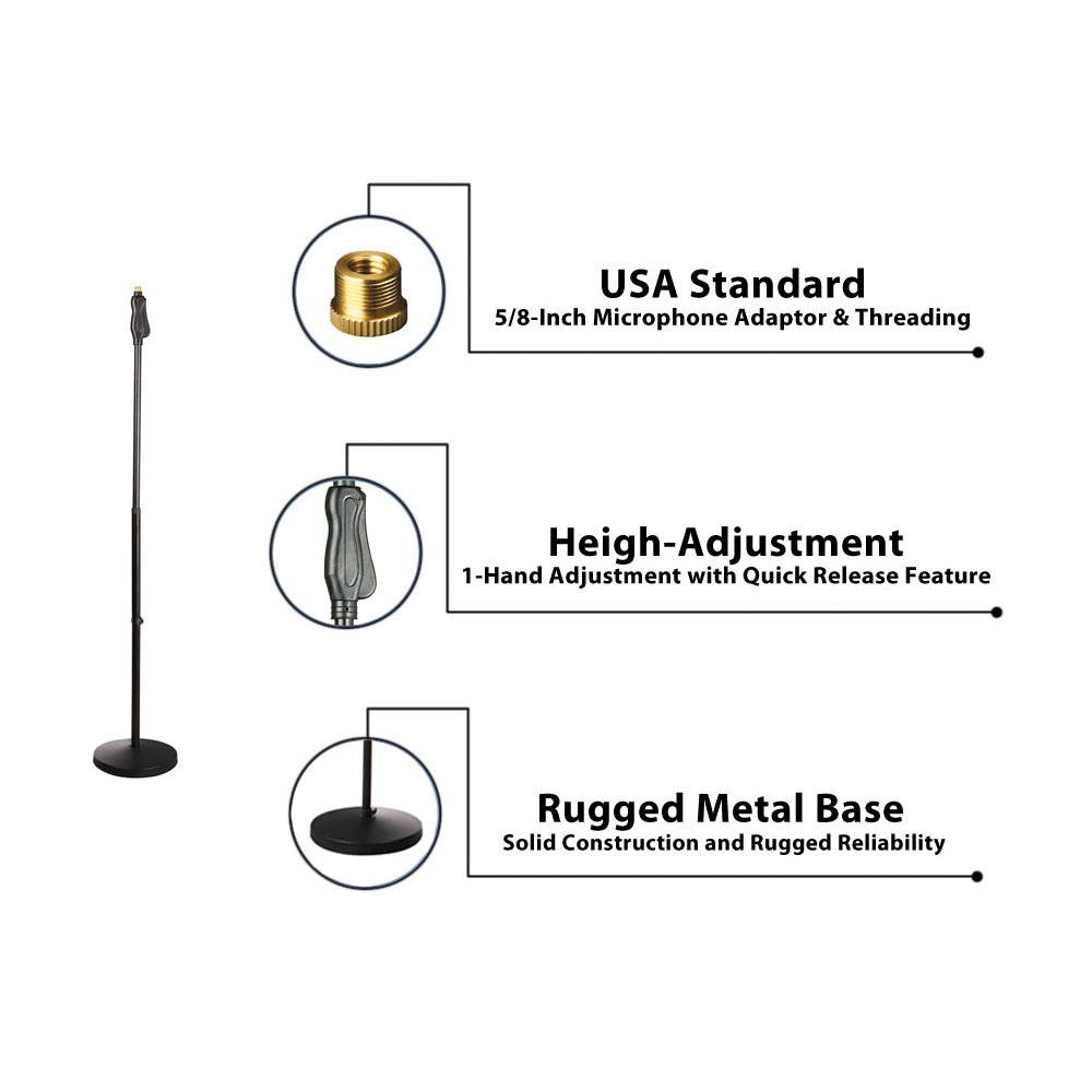 Universal Microphone Stand - Height