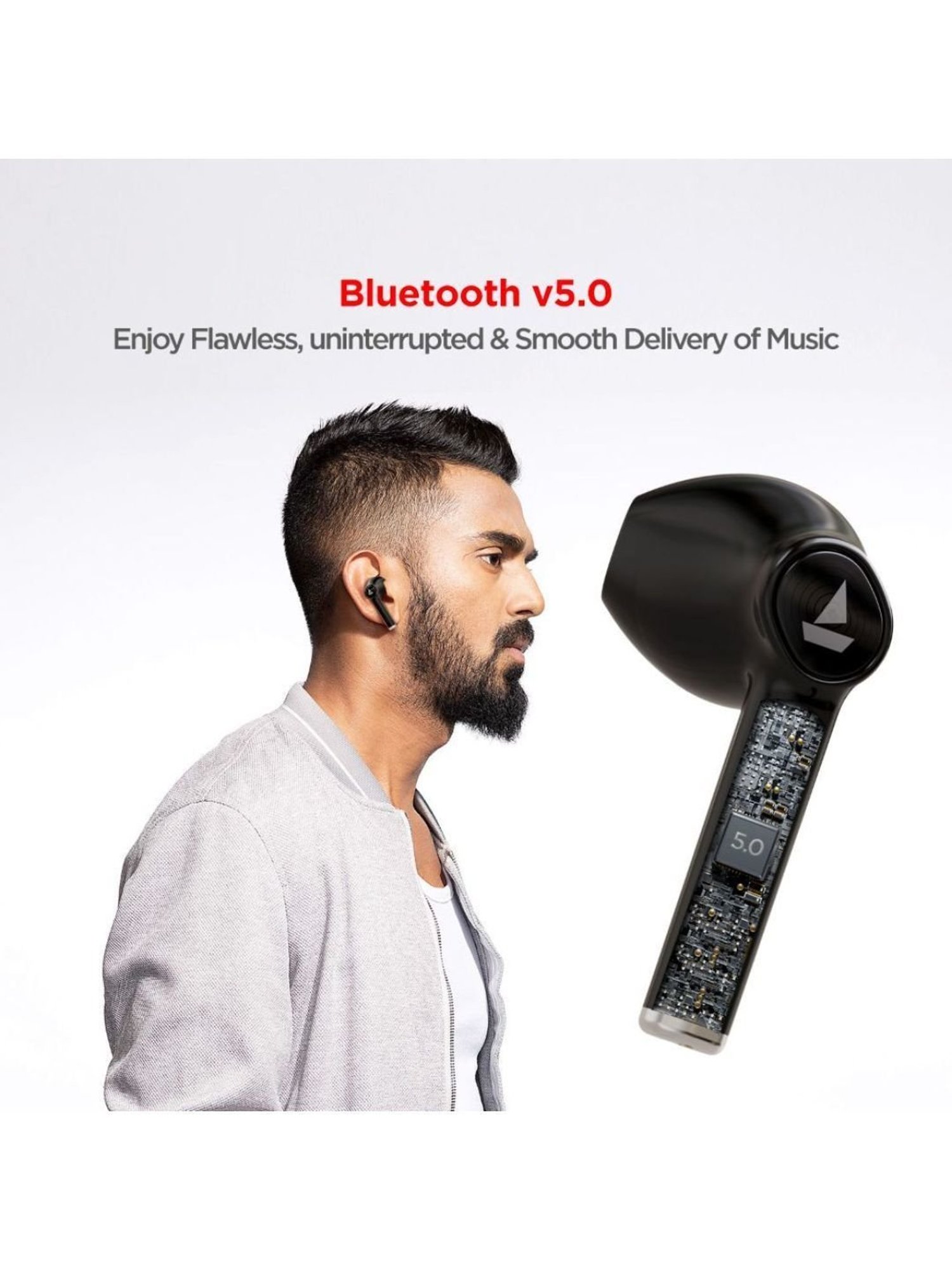 Boat Airdopes 131 In Ear Bluetooth Earbuds with Upto 60H Playback (Black, True Wireless)