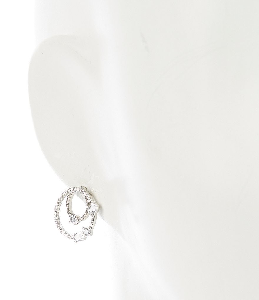 C by Cezanne Layered Rings Stud Earrings